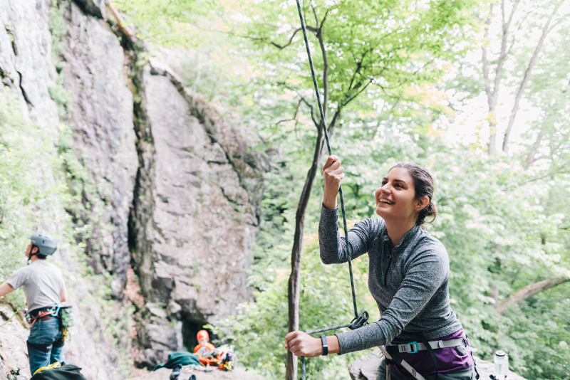 rock climbing